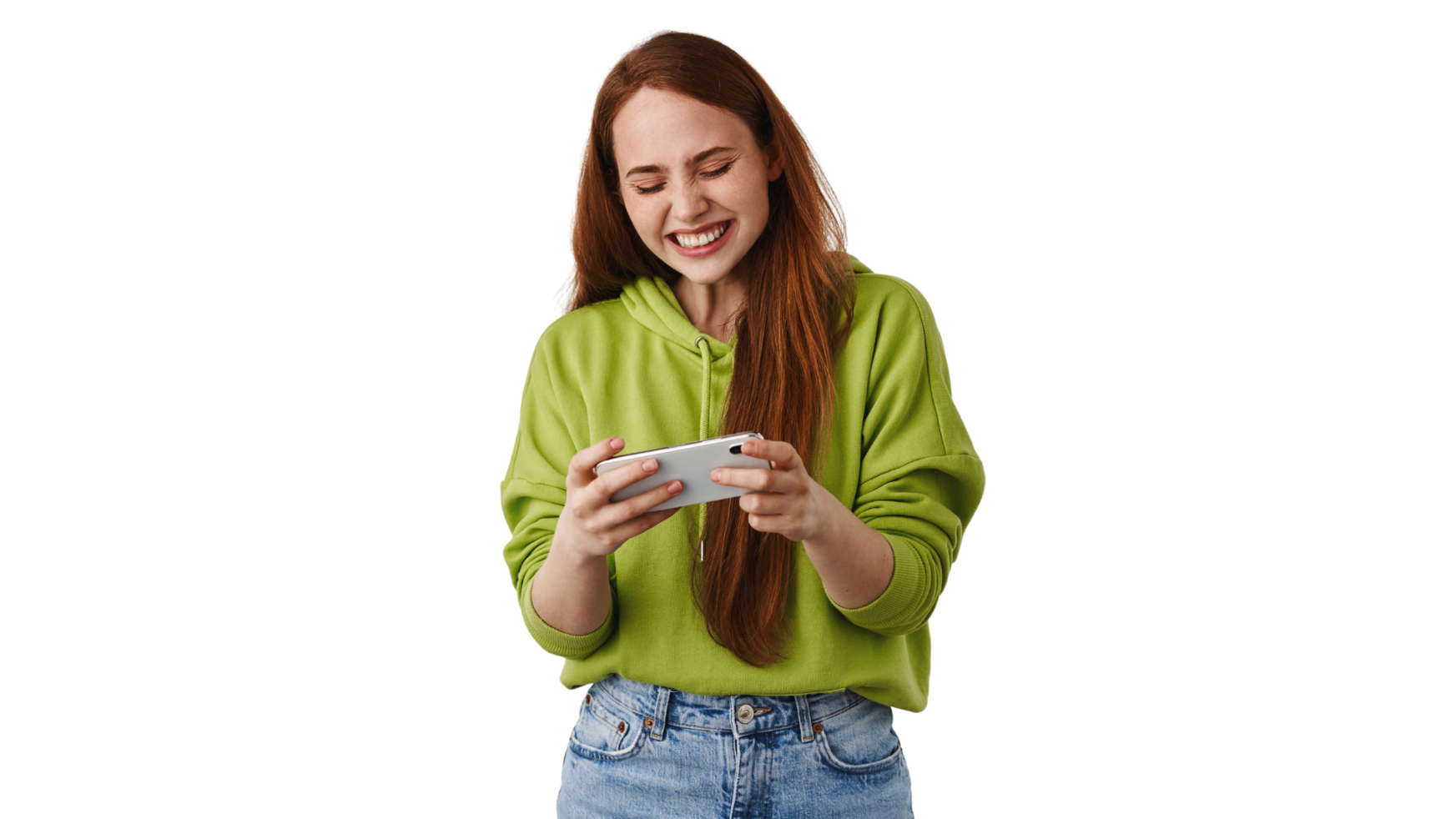 Woman enjoying Nuestra.TV